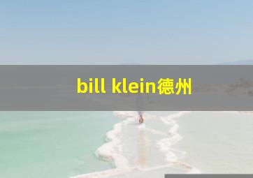 bill klein德州